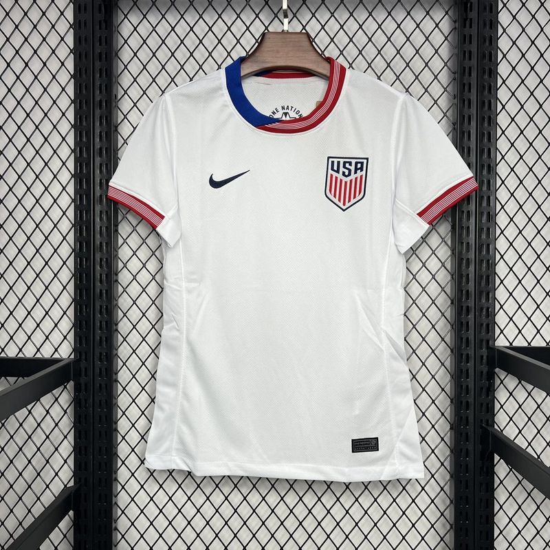Camisa Estados Unidos Home 24/25 Feminina Branca