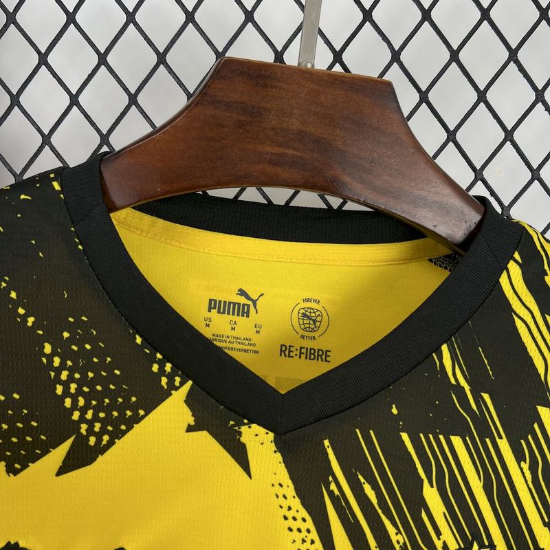 Camisa Borussia Dortmund Home 25/26 Torcedor Amarela e Preta