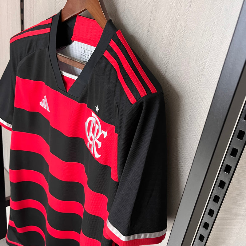 Camisa Flamengo Home 24/25 Torcedor Preta e Vermelha