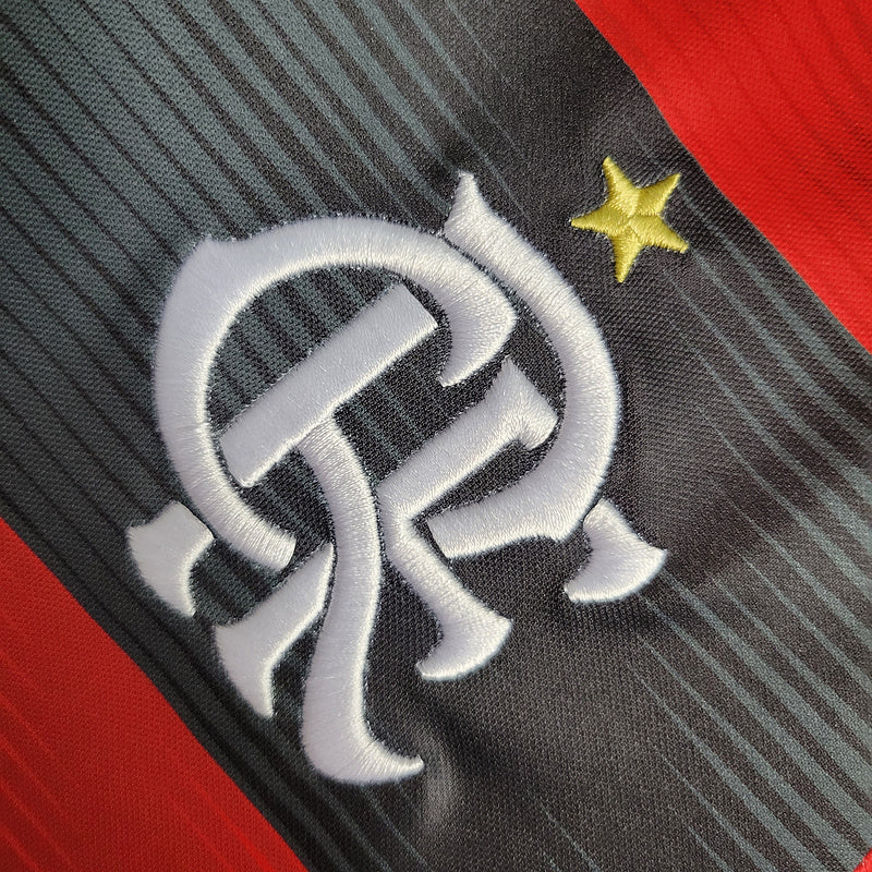 Camisa Flamengo Home 23/24 Feminina Preta e Vermelha