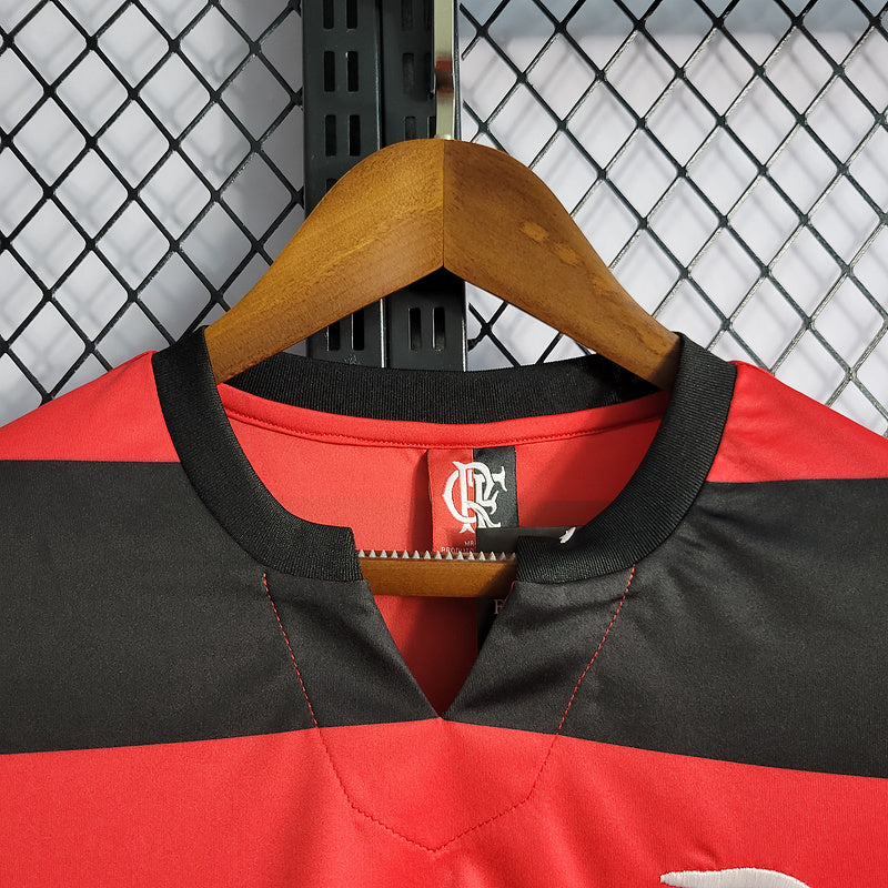 Camisa Flamengo Home 78/79 Retrô Preta e Vermelha
