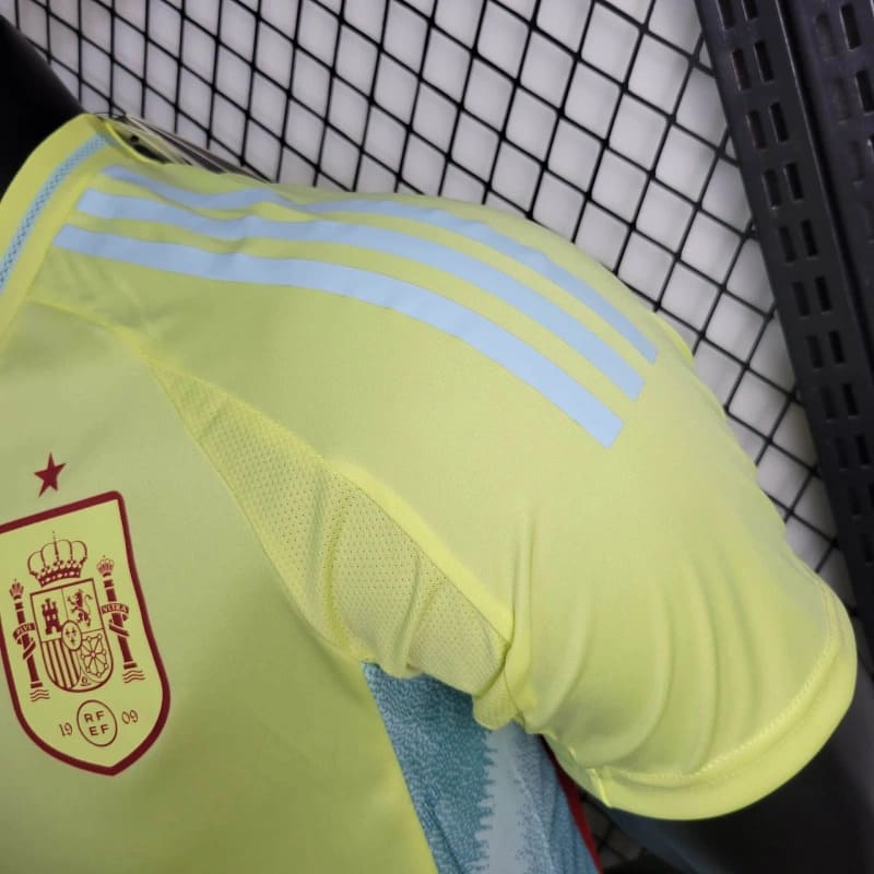 Camisa Espanha Away 24/25 Jogador Amarela