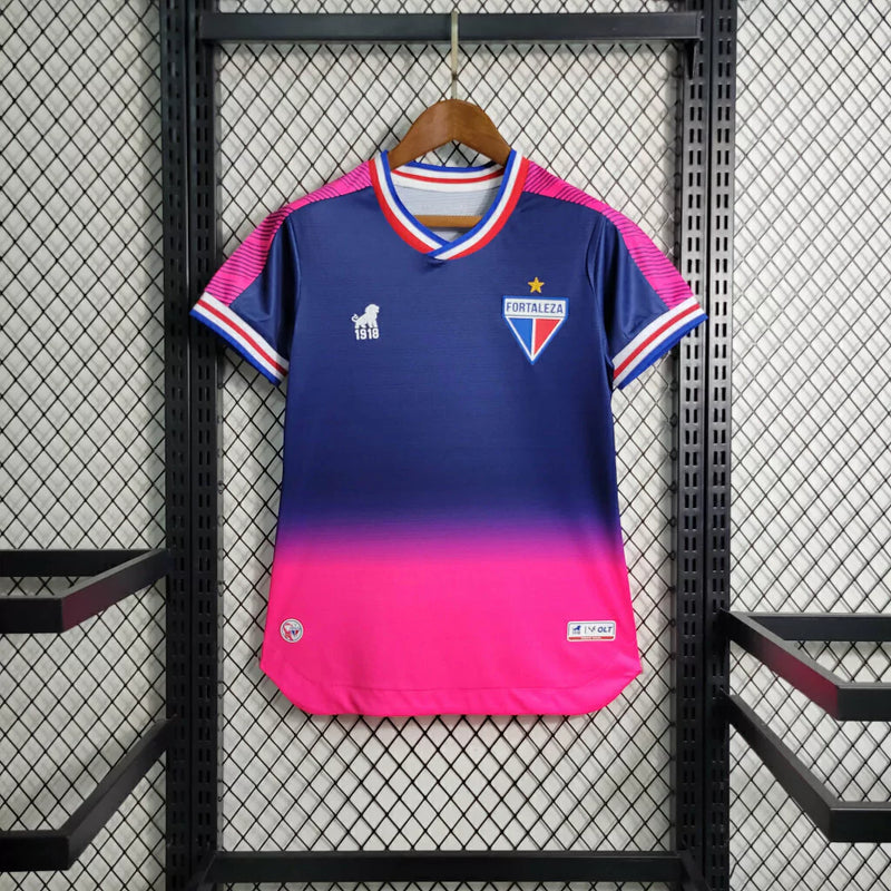 Camisa Fortaleza Outubro Rosa 23/24 - Feminina Azul e Rosa