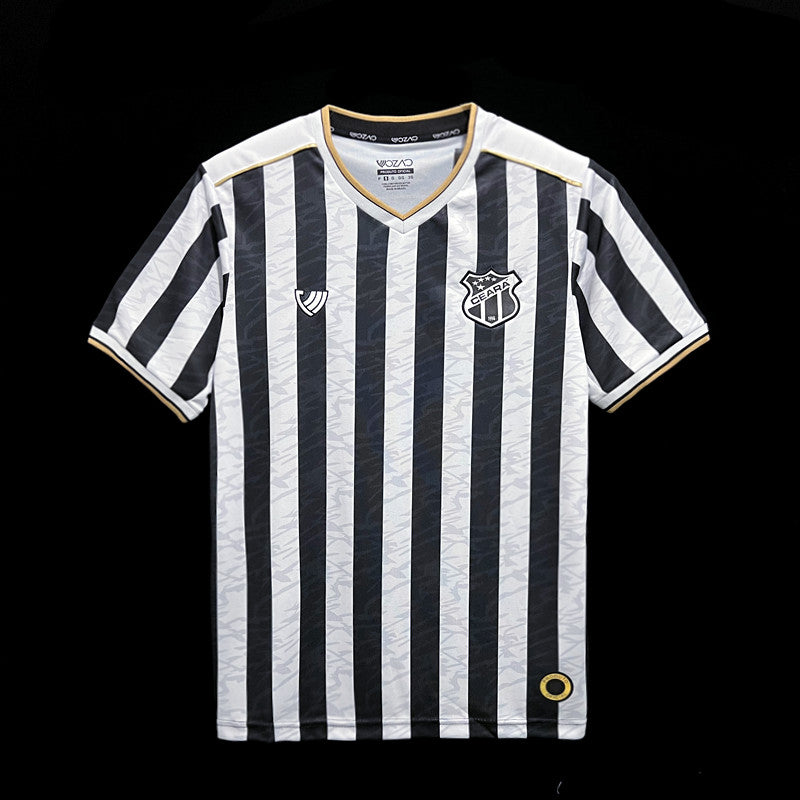 Camisa Ceará Home 23/24 Torcedor Branca e Preta