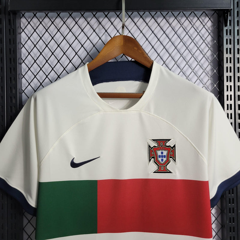 Camisa Portugal Away 22/23 - Torcedor Branca