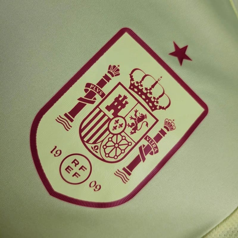 Camisa Espanha Away 24/25 Jogador Amarela