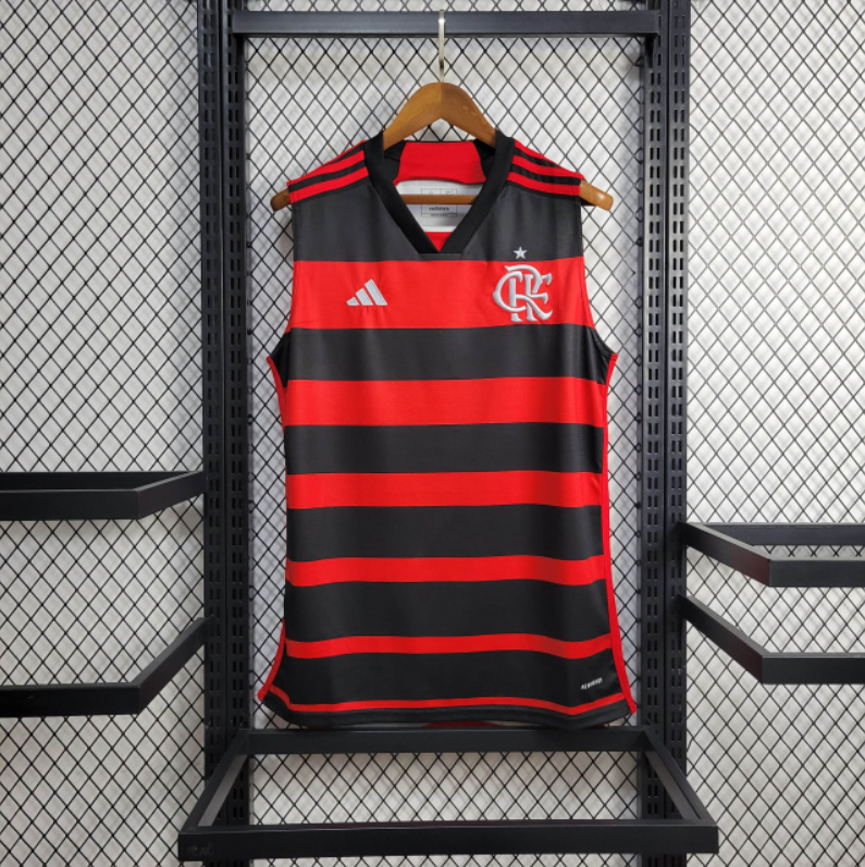 Regata Flamengo Home 24/25 Torcedor Preta e Vermelha