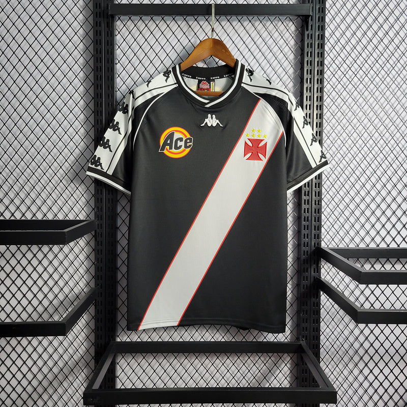 Camisa Vasco Home Retrô 2000 Torcedor Preta