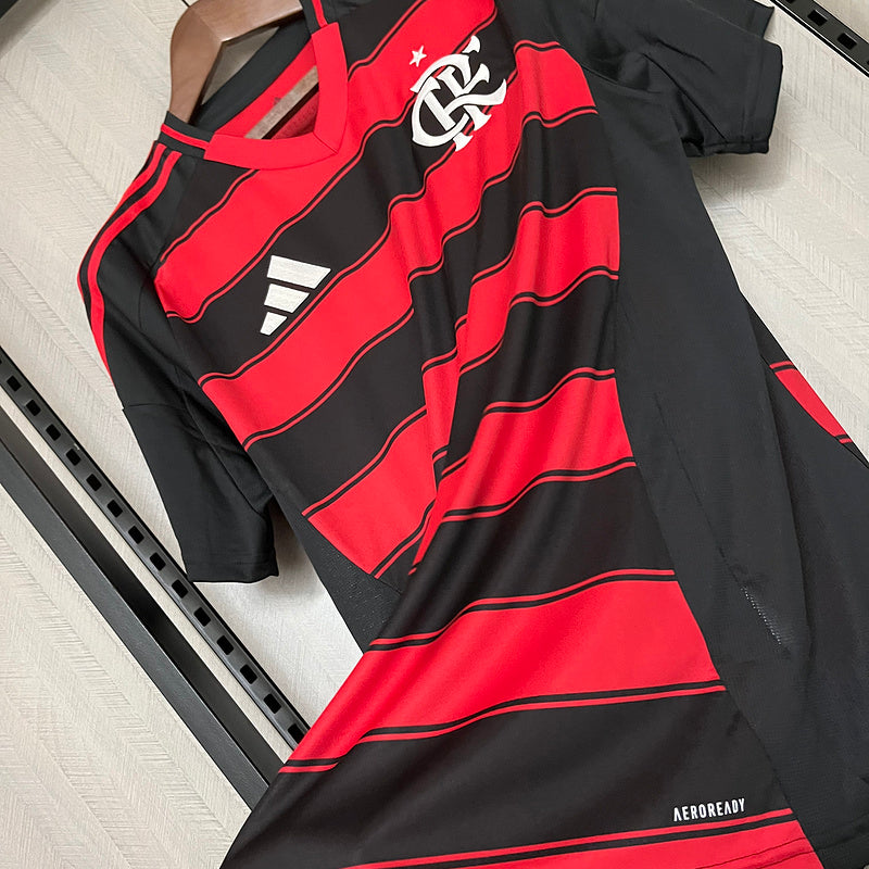 Camisa Flamengo Home 25/26 Torcedor Preta e Vermelha
