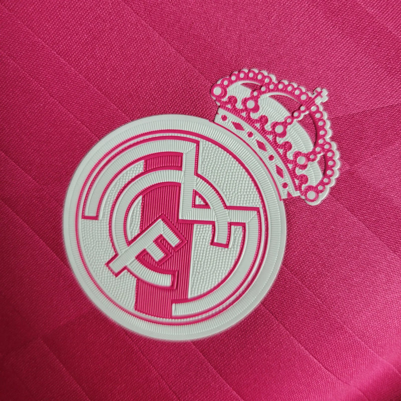 Camisa Real Madrid Away 14/15 Retrô - Torcedor Rosa