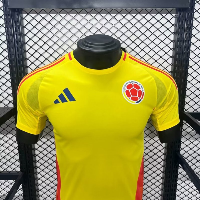 Camisa Colômbia Home 24/25 Jogador Amarela