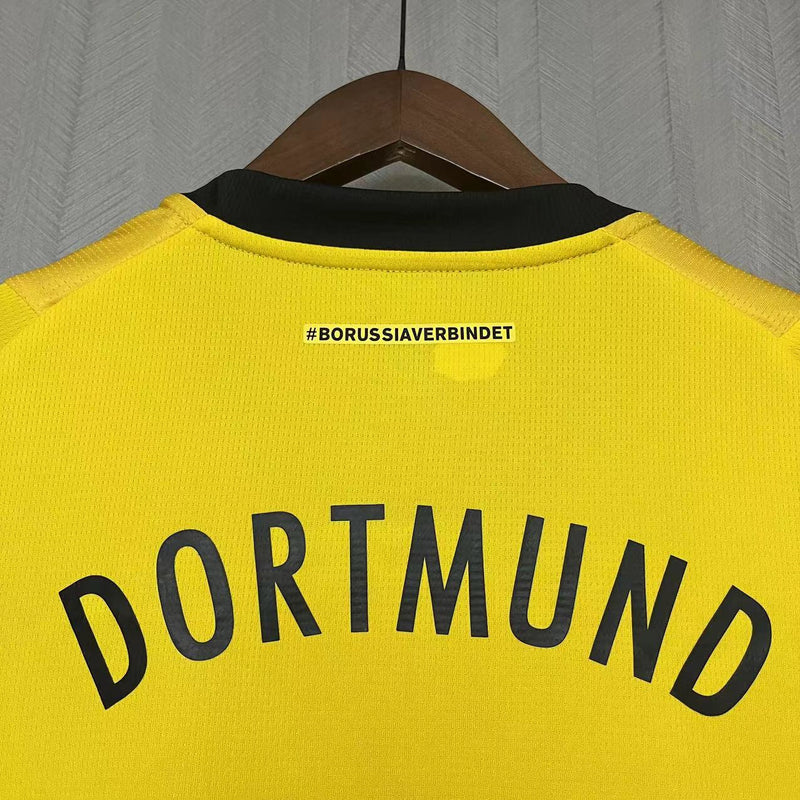 Camisa Borussia Dortmund Home 23/24 Feminina Amarela