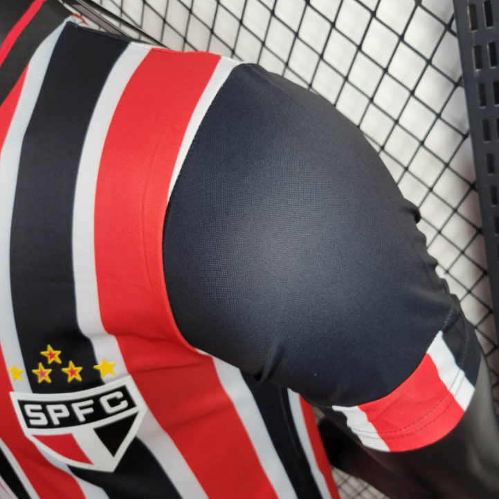 Camisa São Paulo Away 24/25 Jogdor Vermelha e Branca