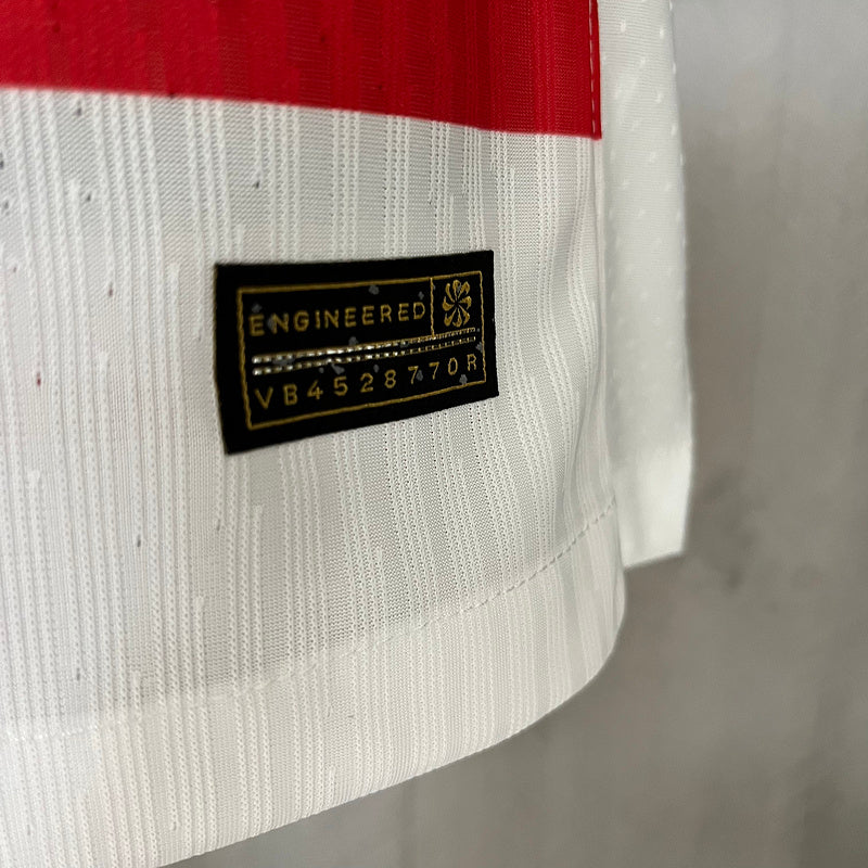 Camisa Croácia Home 24/25 Jogador Branca e Vermelha