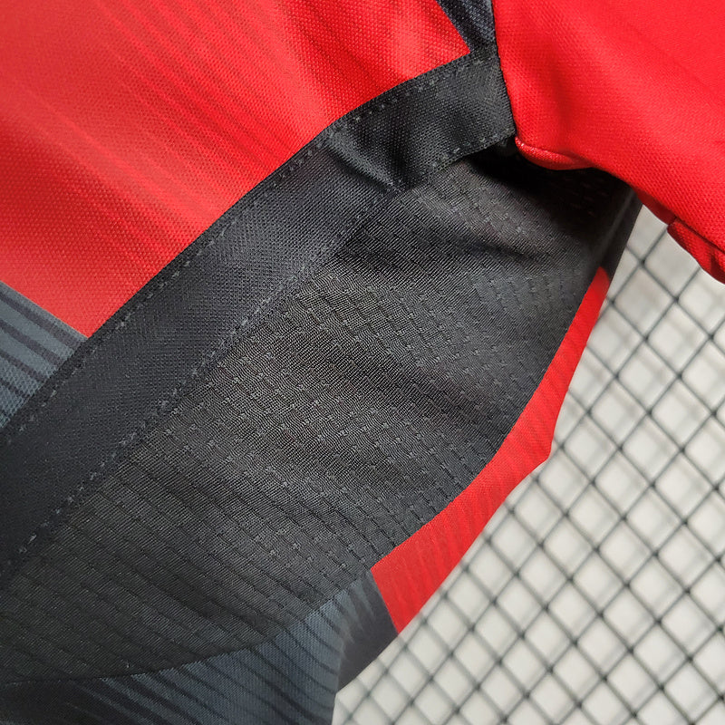 Camisa Flamengo Home 23/24 Feminina Preta e Vermelha