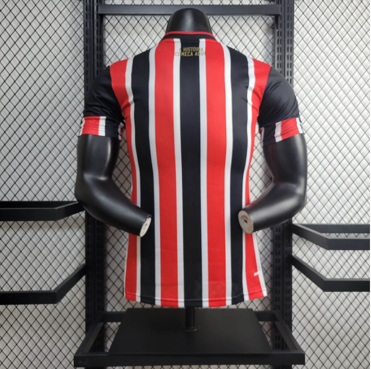 Camisa São Paulo Away 24/25 Jogdor Vermelha e Branca