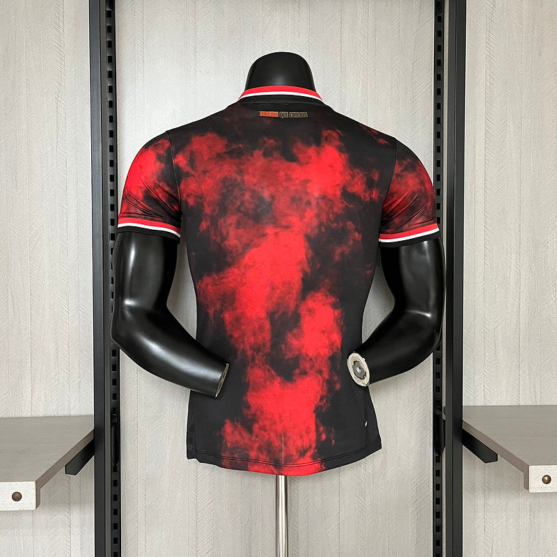Camisa São Paulo Third 24/25 Jogador Vermelha e Preta
