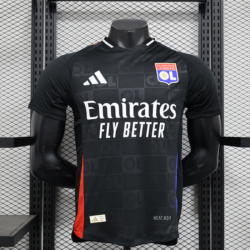 Camisa Lyon Away 24/25 - Jogador Preta
