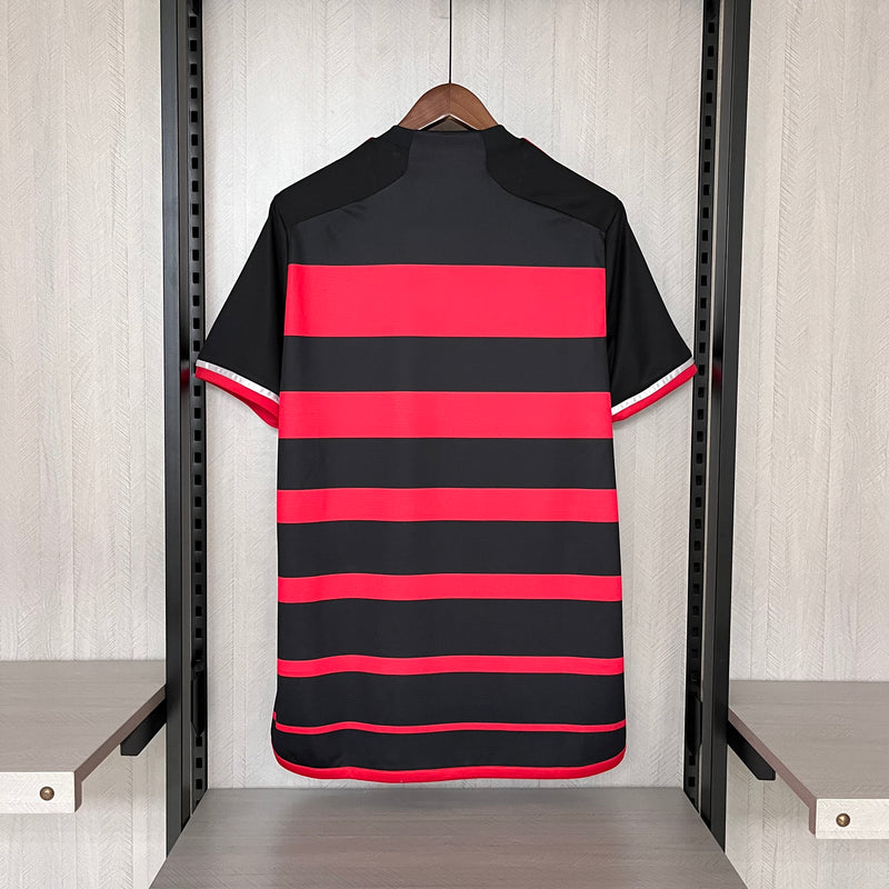 Camisa Flamengo Home 24/25 Torcedor Preta e Vermelha