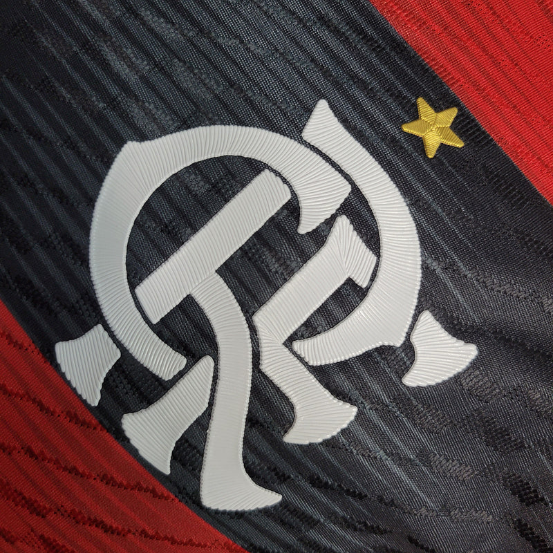 Camisa Flamengo Home 23/24 Jogador Preta e Vermelha