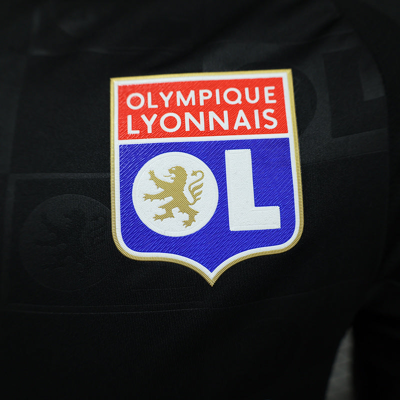 Camisa Lyon Away 24/25 - Jogador Preta