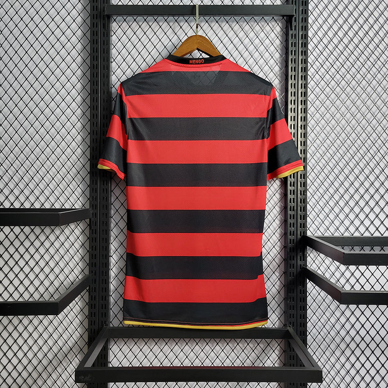 Camisa Flamengo Home 08/09 Retrô Preta e Vermelha