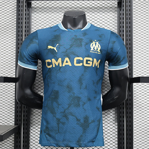 Camisa Olympique de Marseille Away 24/25 Jogador Azul