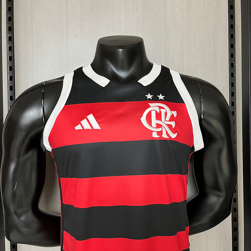 Regata Flamengo Home 24/25 Torcedor Preta e Vermelha