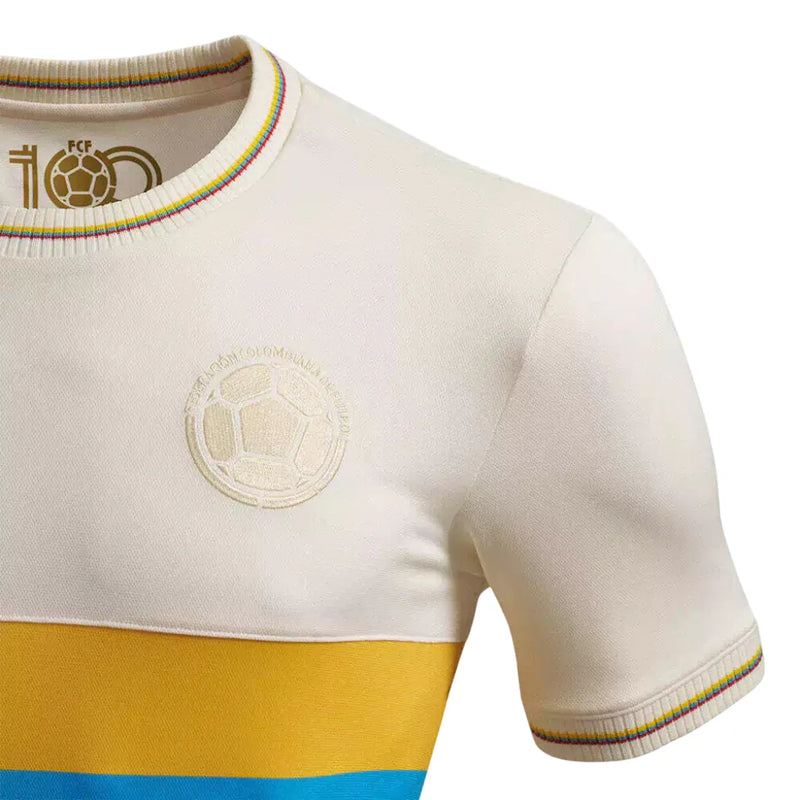 Camisa Colômbia Edição 100 Anos - Torcedor Bege