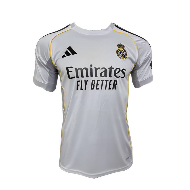 Camisa Real Madrid Home 25/26 Jogador Cinza