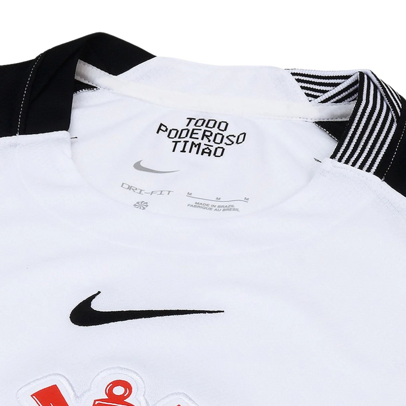 Camisa Corinthians Home 25/26 Torcedor Branca e Preta
