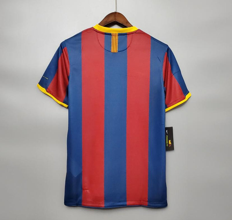 Camisa Barcelona Home Retrô 10/11 Torcedor Azul e Vermelha