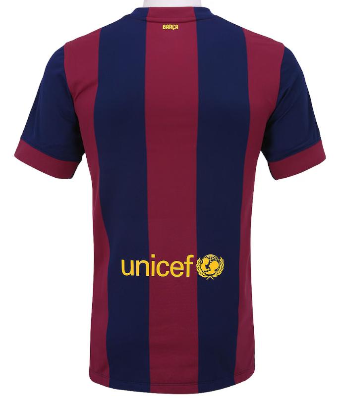 Camisa Barcelona Home 14/15 Retrô - Torcedor Azul e Vermelha