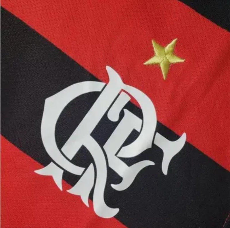 Camisa Flamengo Home 08/09 Retrô Preta e Vermelha