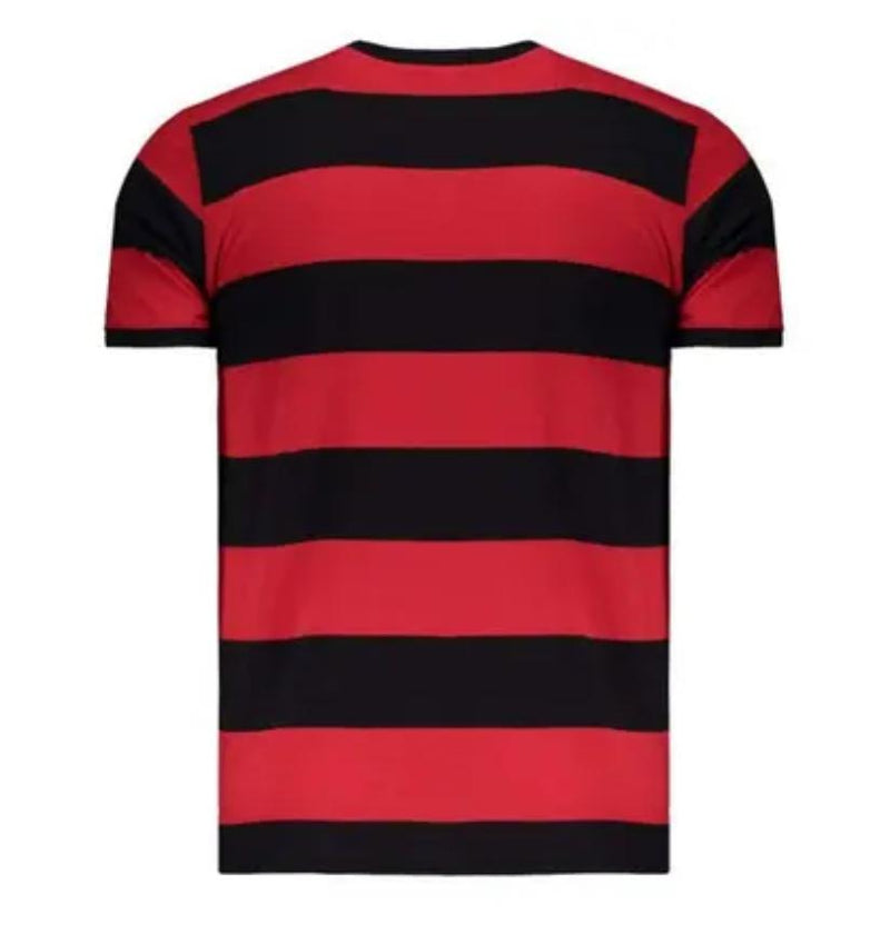 Camisa Flamengo Home 78/79 Retrô Preta e Vermelha