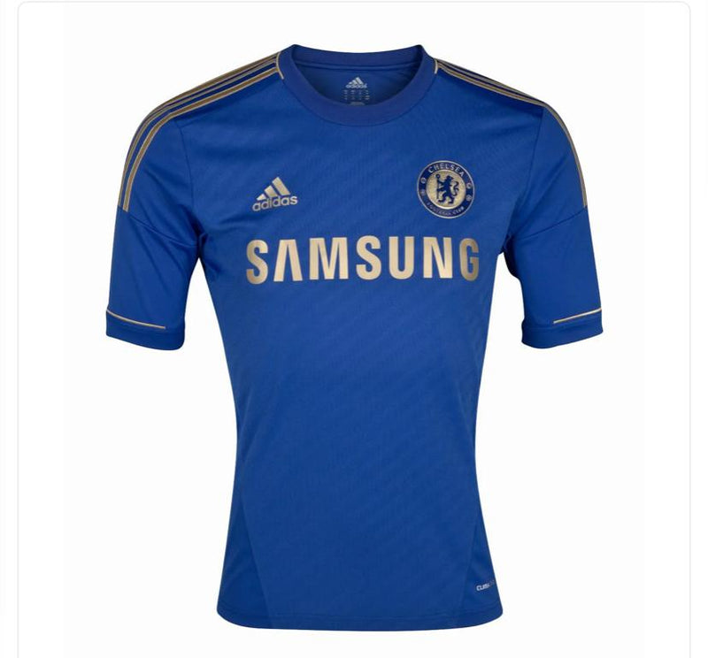 Camisa Chelsea Home 12/13 Retrô - Azul e Dourada