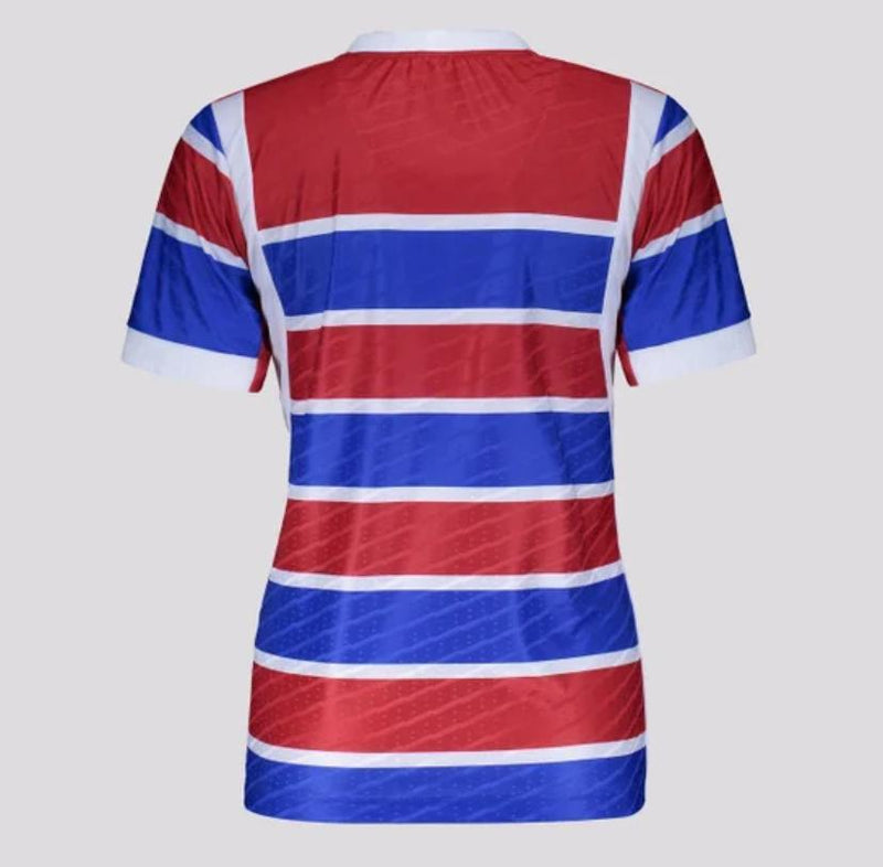 Camisa Fortaleza Home 25/26 Feminina Vermelha e Azul