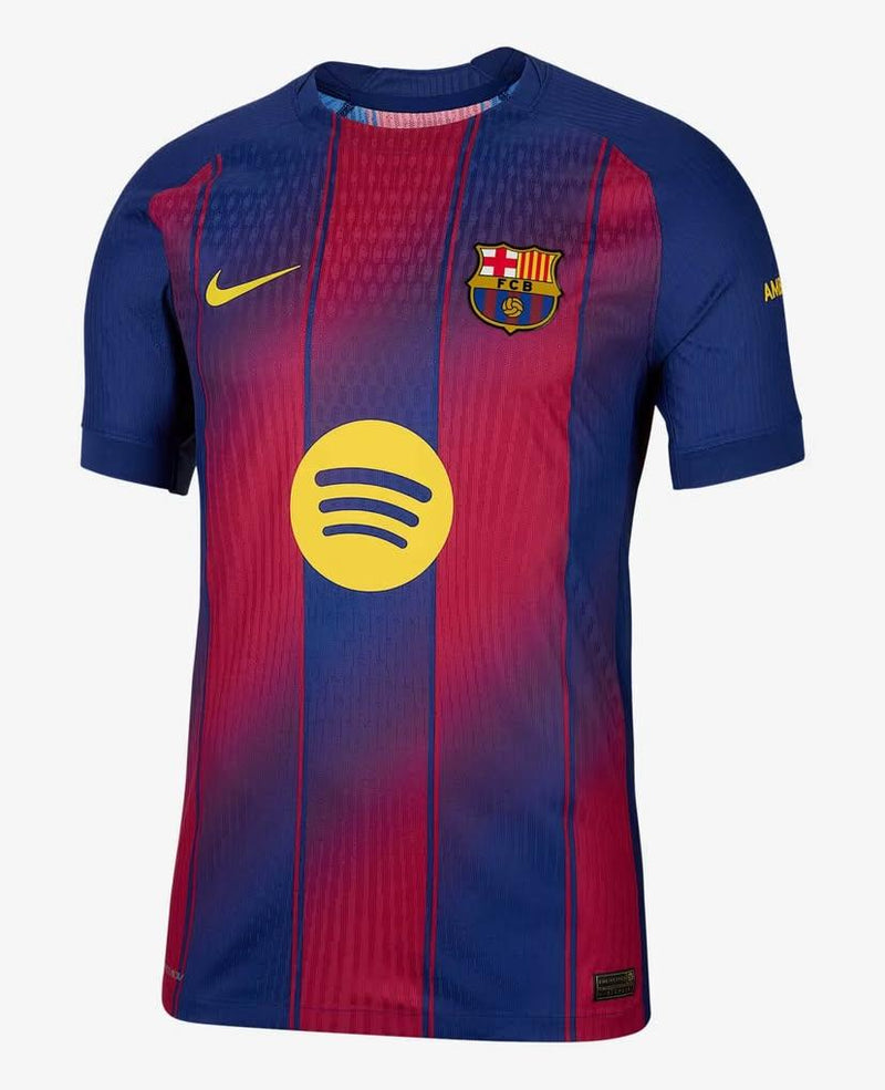 Camisa Barcelona Home 25/26 Jogador Azul e Vermelha