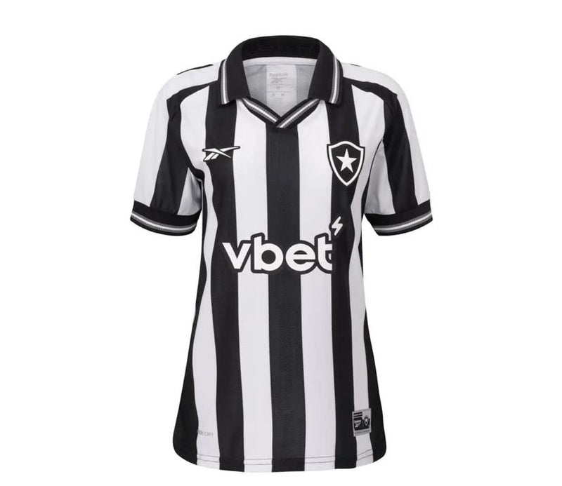 Camisa Botafogo Home 25/26 Feminina Preta e Branca