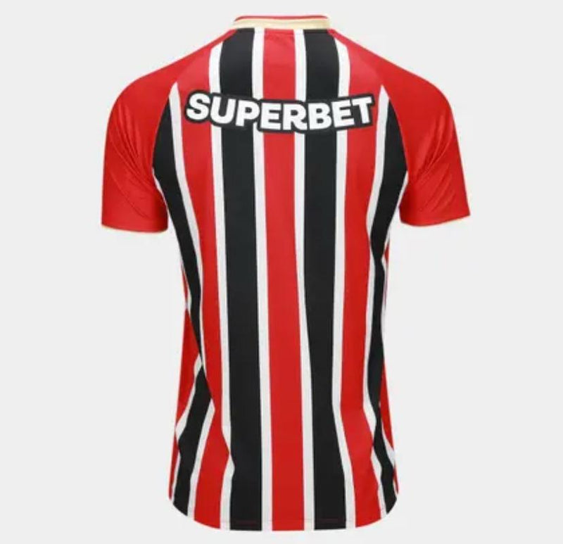 Camisa São Paulo Away 25/26 Torcedor Vermelha e Branca