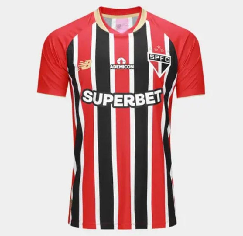 Camisa São Paulo Away 25/26 Torcedor Vermelha e Branca