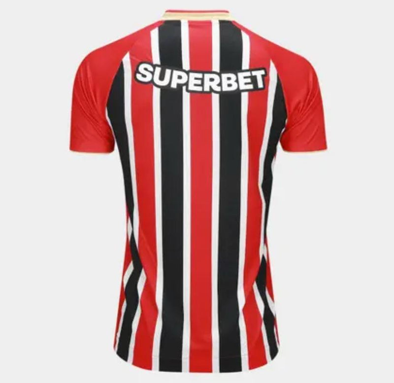 Camisa São Paulo Away 25/26 Jogador Vermelha e Branca