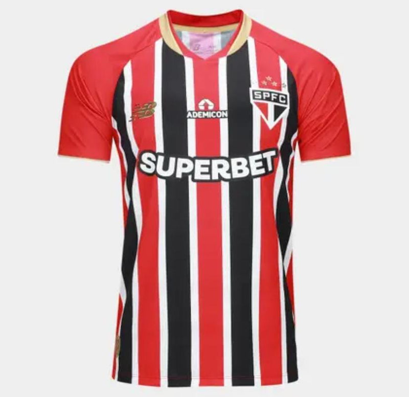 Camisa São Paulo Away 25/26 Jogador Vermelha e Branca