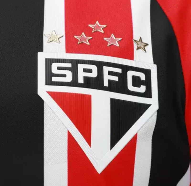 Camisa São Paulo Away 25/26 Jogador Vermelha e Branca
