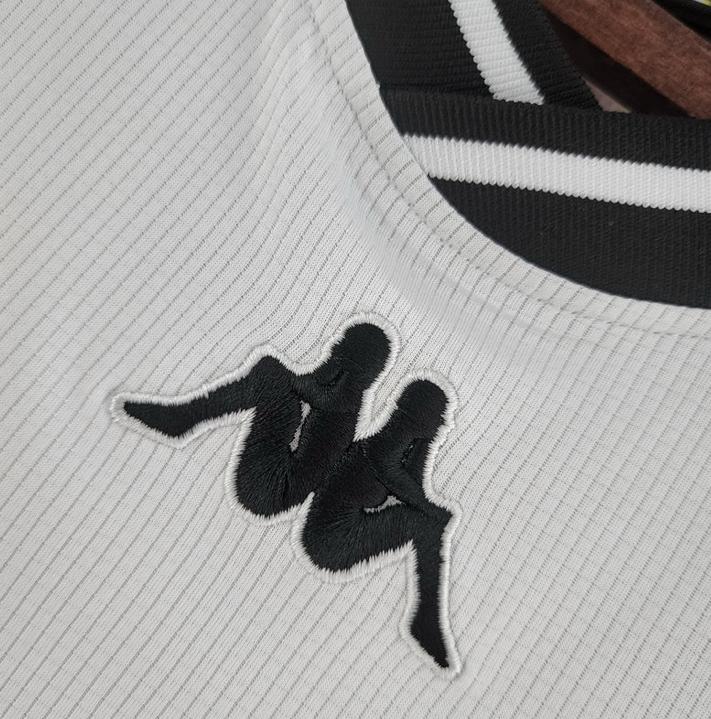 Camisa Vasco Away Retrô 2000 Torcedor Branca e Preta
