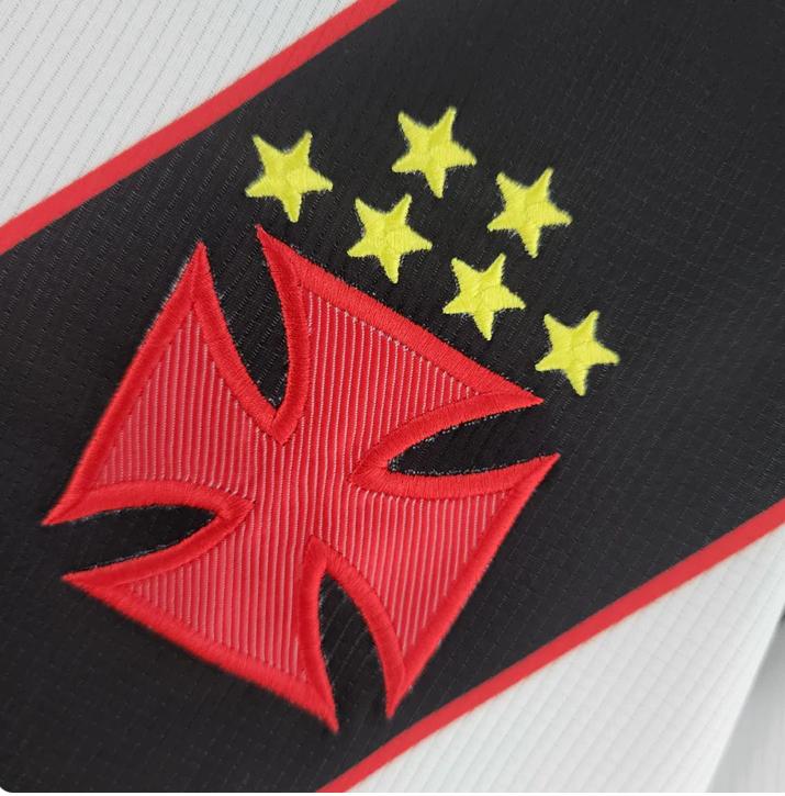 Camisa Vasco Away Retrô 2000 Torcedor Branca e Preta