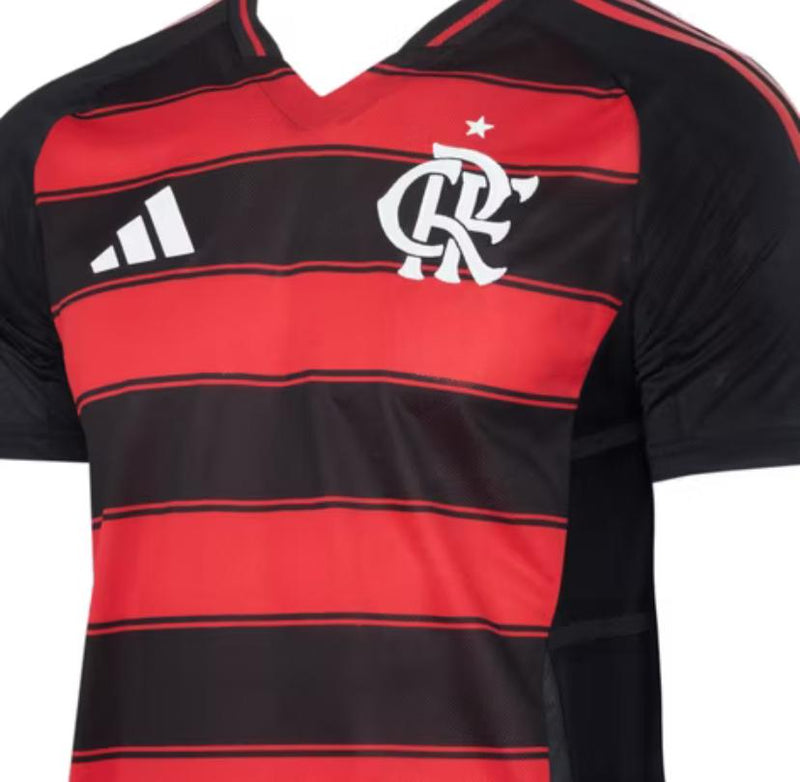 Camisa Flamengo Home 25/26 Jogador Preta e Vermelha