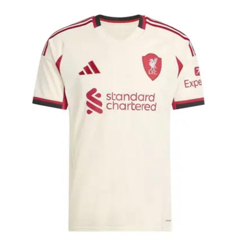 Camisa Liverpool Away 25/26 Torcedor Creme