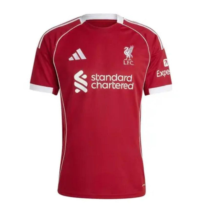 Camisa Liverpool Home 25/26 Torcedor Vermelha
