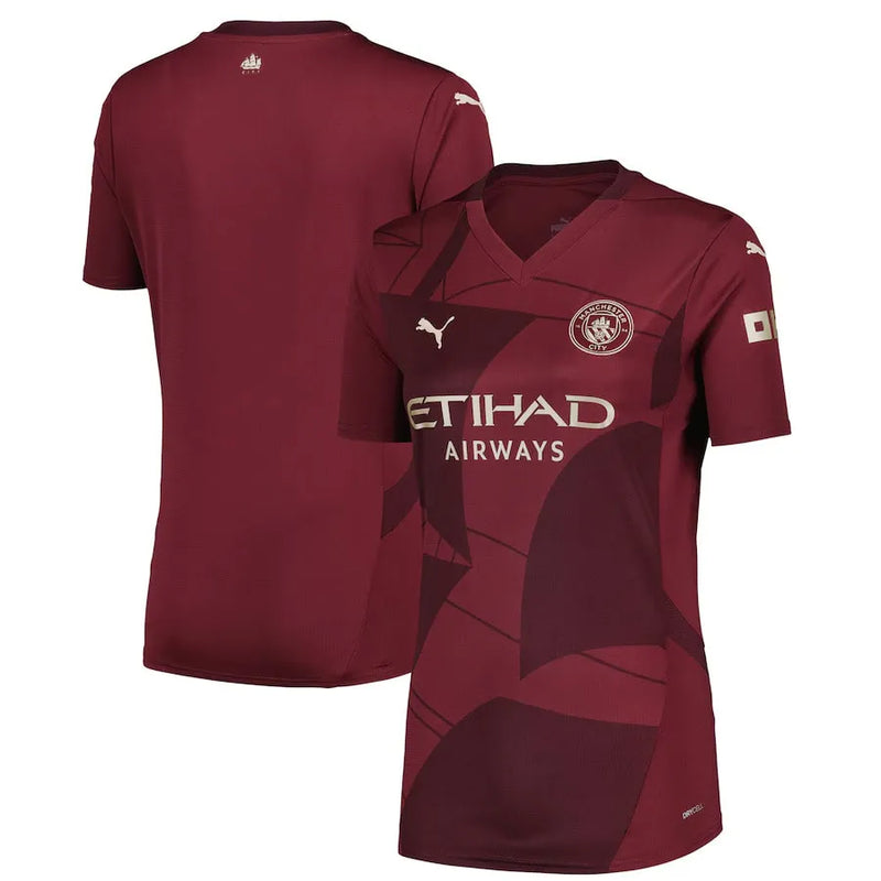 Camisa Manchester City Third 24/25 - Feminina Vermelha